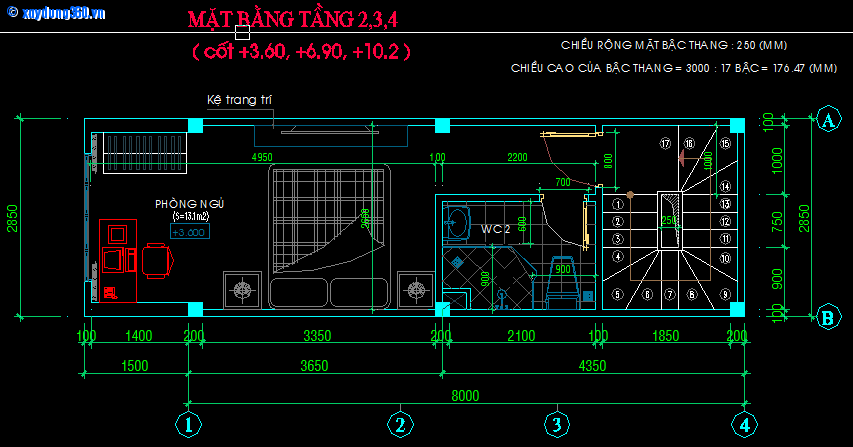 Cấu tạo và nguyên lý hoạt động của cầu thang 4 vế
